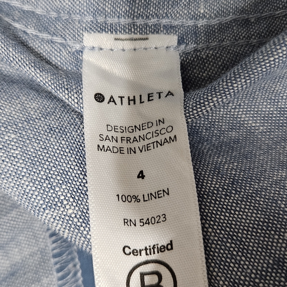 Athleta Cabo Linen Jogger Pants Size 4 - Picture 16 of 16